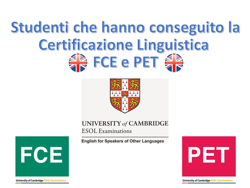 Certificazione Linguistica PET FCE